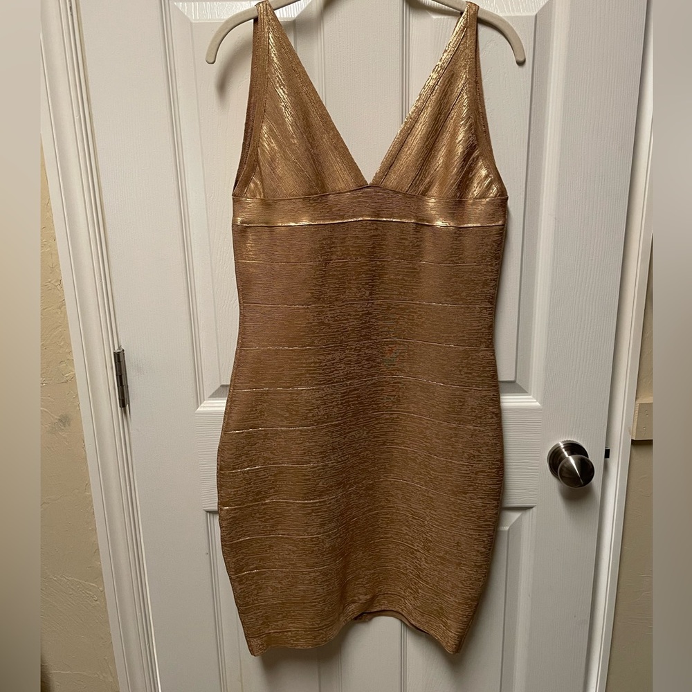 Gold BodyCon Dress